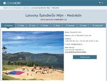 Tablet Screenshot of lanovka-medvedin.cz